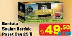 BENTOTA SEYLAN BARDAK POŞET ÇAY 25'Lİ